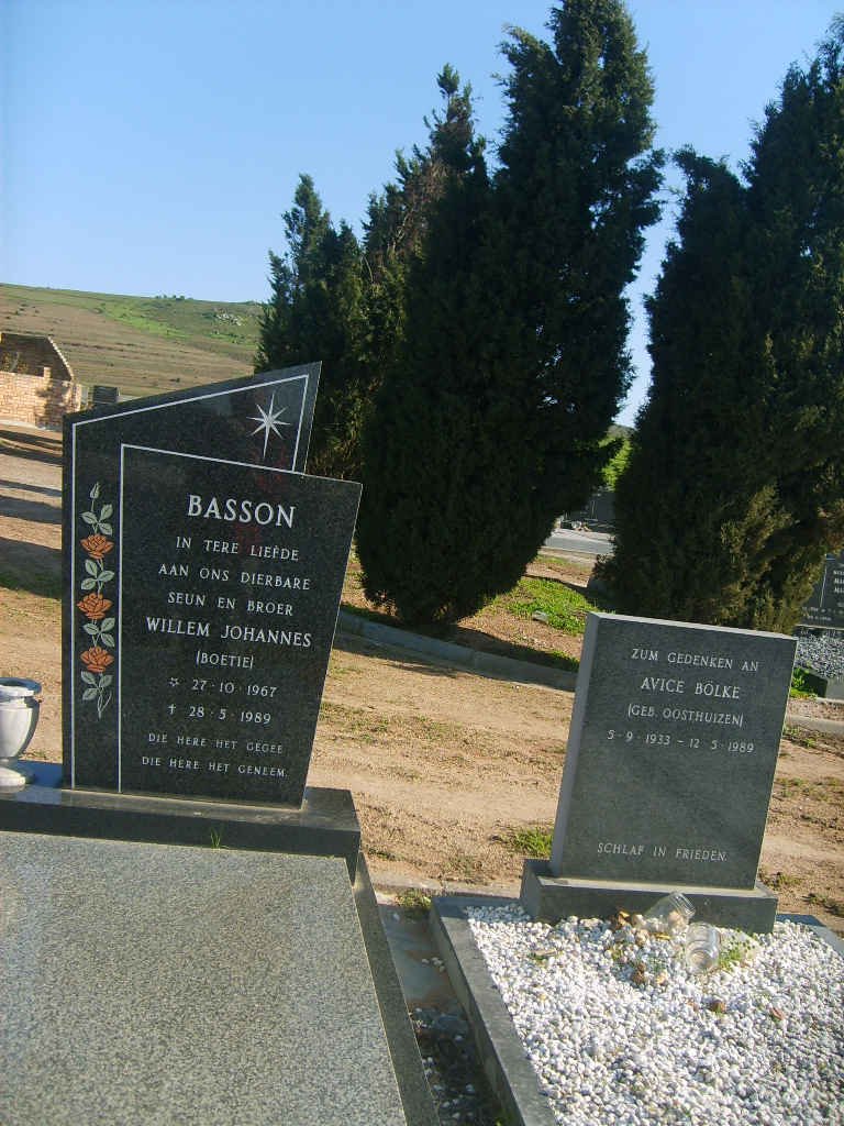 BASSON Willem Johannes 1967-1989