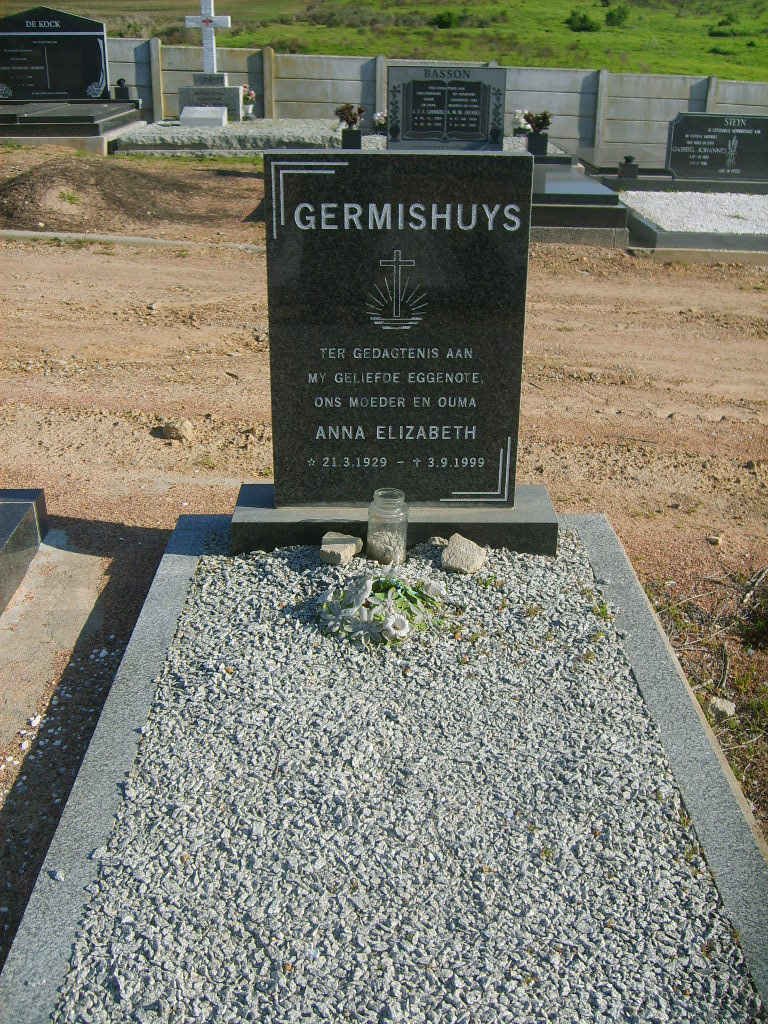 GERMISHUYS Anna Elizabeth 1929-1999