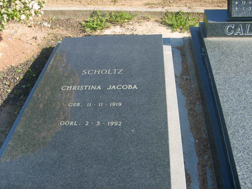 SCHOLTZ Christina Jacoba 1919-1992