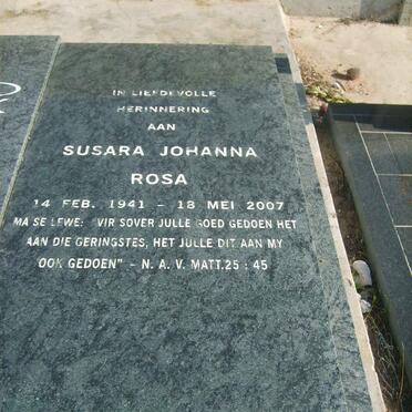 STRYDOM Susara Johanna Rosa 1941-2007