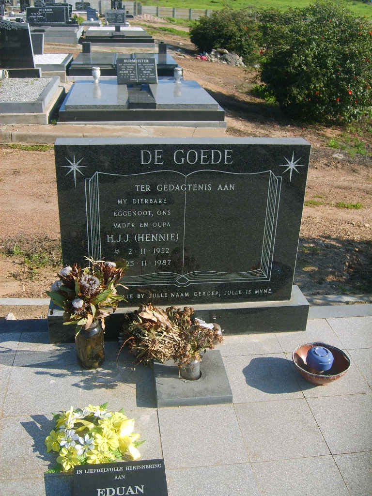 GOEDE H.J.J., de 1932-1987