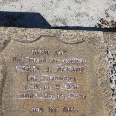 BENADE Maria J. nee JACOBS 1861-1946