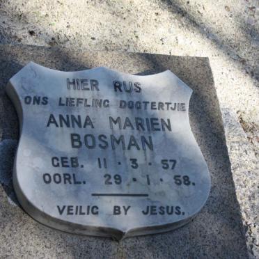 BOSMAN Anna Marien 1957-1958 