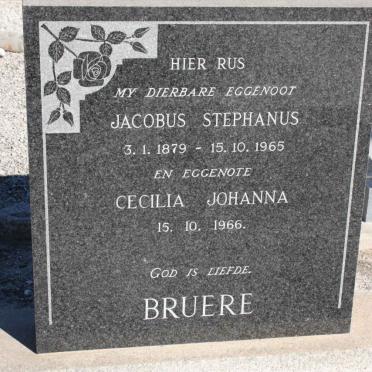 BRUERE Jacobus Stephanus 1879-1965 &amp; Cecilia Johanna  -1966