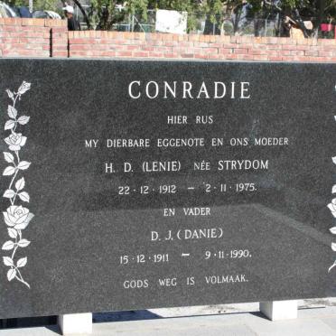 CONRADIE D.J. 1911-1990 &amp; H.D. STRYDOM 1912-1975