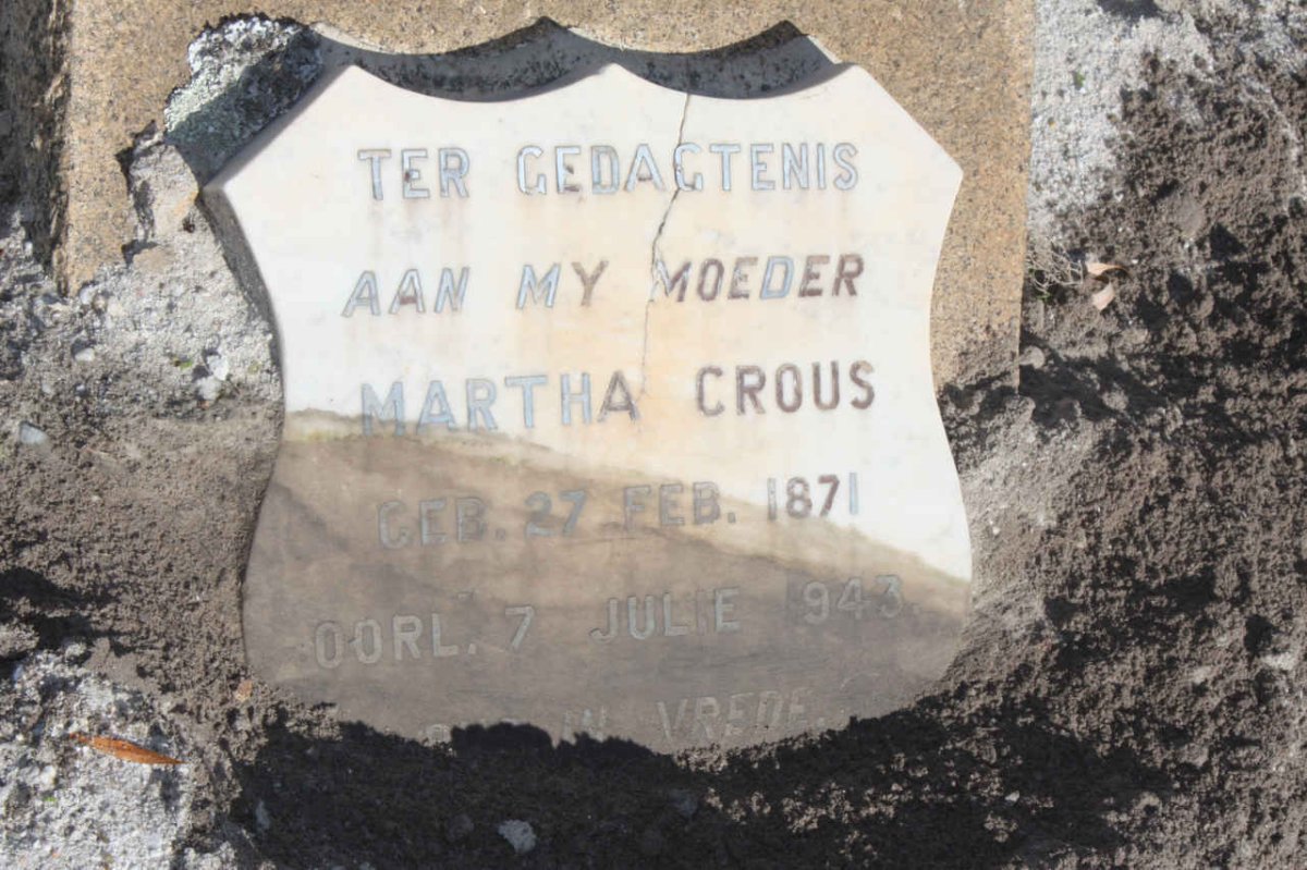 CROUS Martha 1871-1943