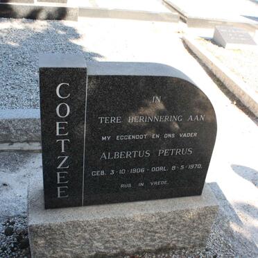 COETZEE Albertus Petrus 1906-1970
