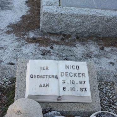 DECKER Nico 1967-1967 