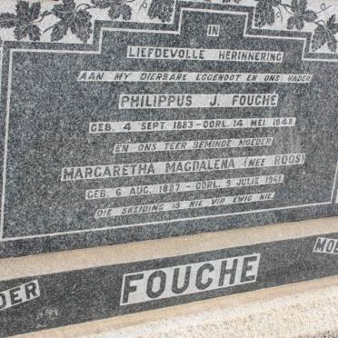 FOUCHE Philippus J. 1883-1948 &amp; Margretha Magdalena ROOS 1887-1961