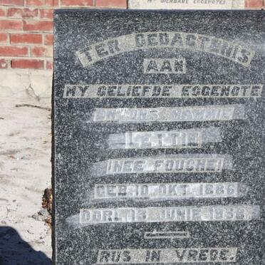 KRIEGLER Lettie nee FOUCHE 1886-1958