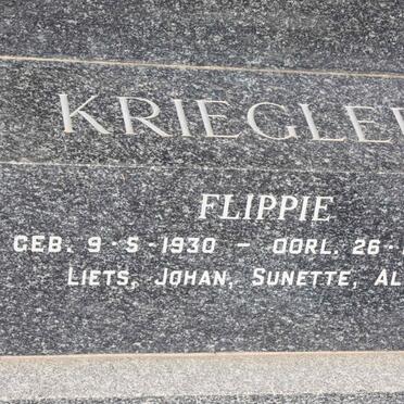 KRIEGLER Flippie 1930-1986