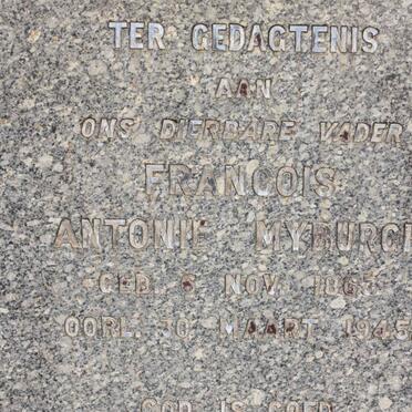 MYBURGH Francois Antonie 1863-1945