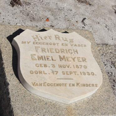 MEYER Friedrich Emiel 1870-1930