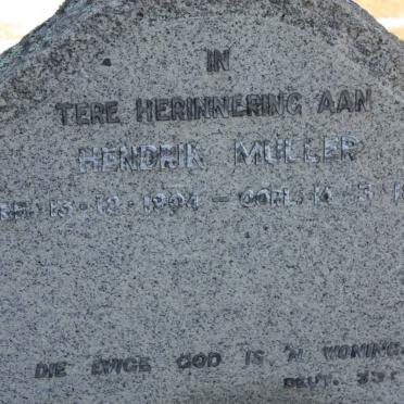 MULLER Hendrik 1904-1961