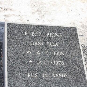 PRINS E.B.P. 1888-1978