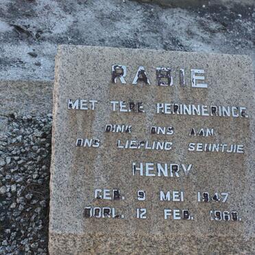 RABIE Henry 1947-1960