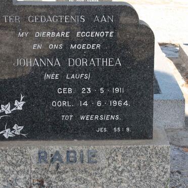 RABIE Johanna Dorathea LAUFS 1911-1964