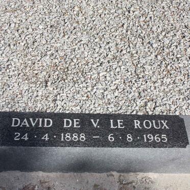 ROUX David De V., le 1888-1965