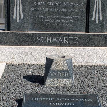 SCHWARTZ Johan George 1895-1960 &amp; Hettie MEYER 1905-1996