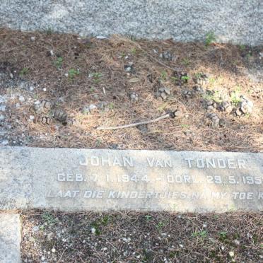 TONDER Johan, van 1944-1952