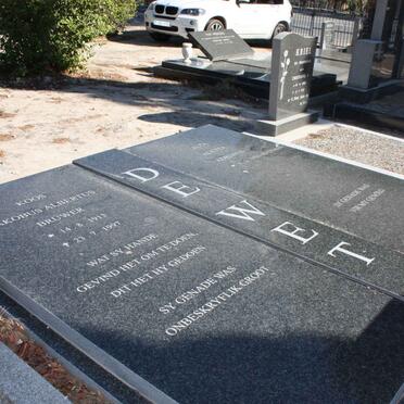 WET Jakobus  Albertus Bruwer, de 1913-1997 &amp; Alta Aletta Adriana RADEMAN 1932-