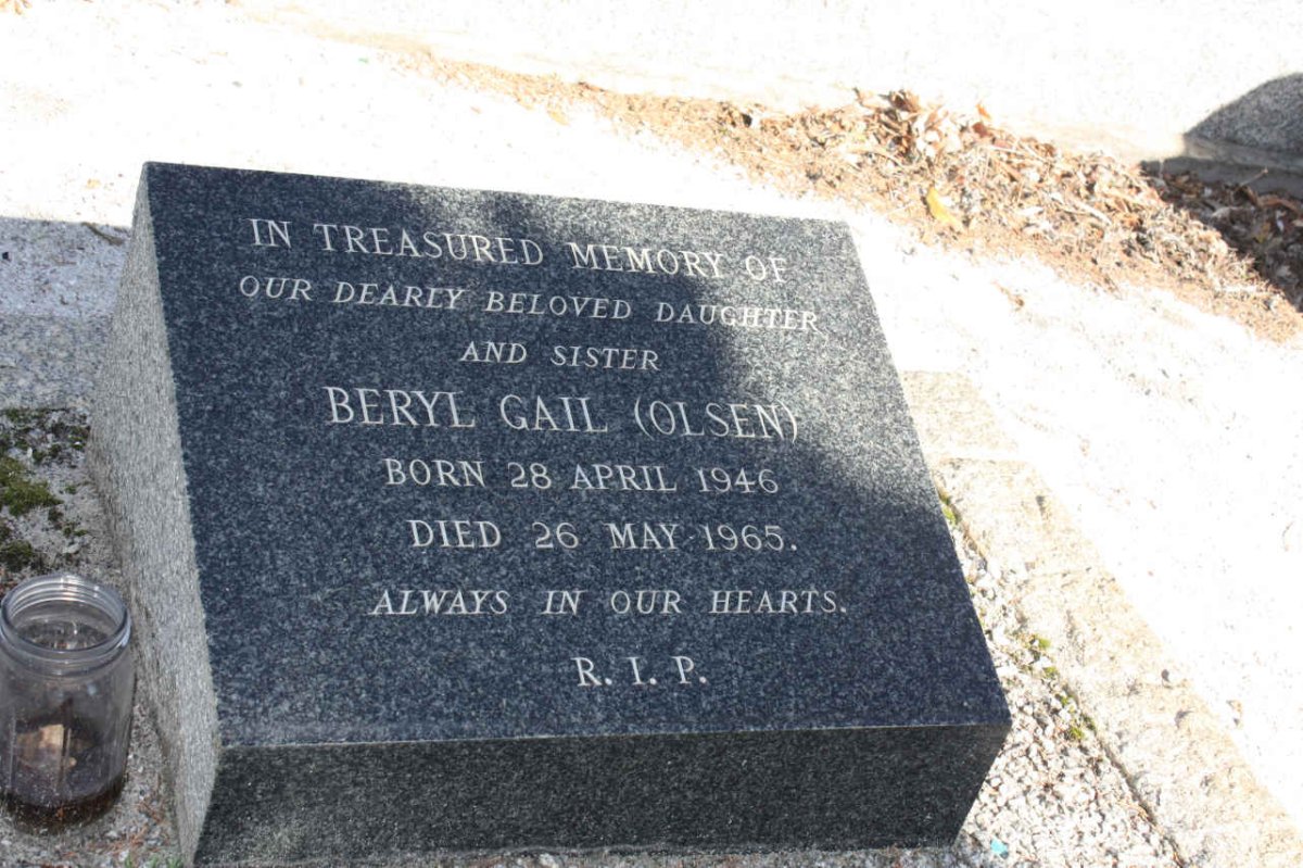 ? Beryl Gail nee OLSEN 1946-1965