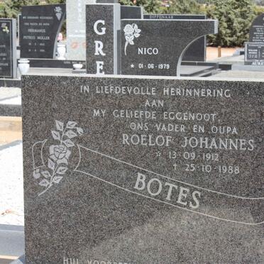 BOTES Roelof Johannes 1912-1988