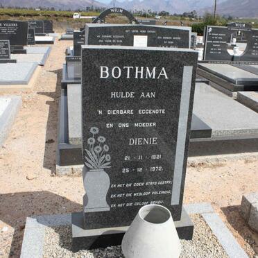 BOTHMA Dienie 1921-1972