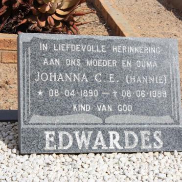 EDWARDES Johanna C.E. 1890-1989
