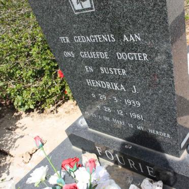 FOURIE Hendrika J. 1939-1981