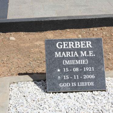GERBER Maria M.E. 1921-2006