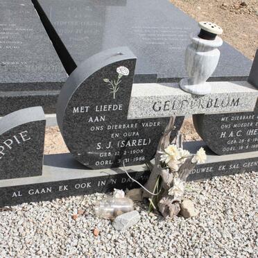 GELDERBLOM S.J. 1908-1986 &amp; H.A.C. 1912-1985