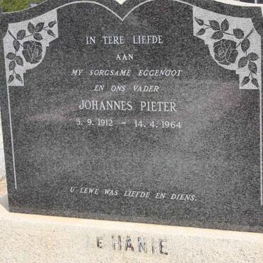 HANIE Johannes Pieter, le 1912-1964