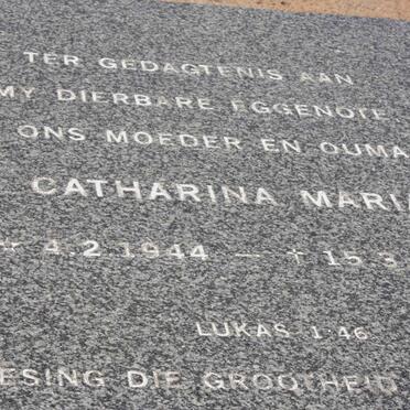 KRIEL Catharina Maria 1944-2000
