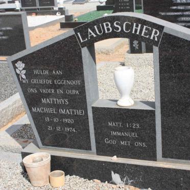 LAUBSCHER Matthys Machiel 1920-1974