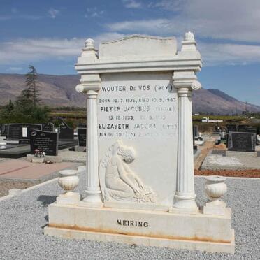 MEIRING Pieter Jacobus 1893-1975 &amp; Elizabeth Jacoba DU TOIT 1898-1976 :: MEIRING Wouter de Vos 1926-1963