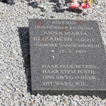 PREEZ Anna Maria Elizabeth, du nee SANDENBERGH 1921-