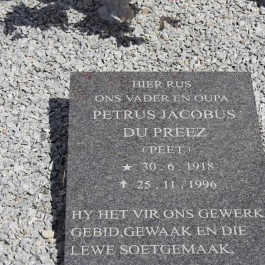 PREEZ Petrus Jacobus, du 1918-1996