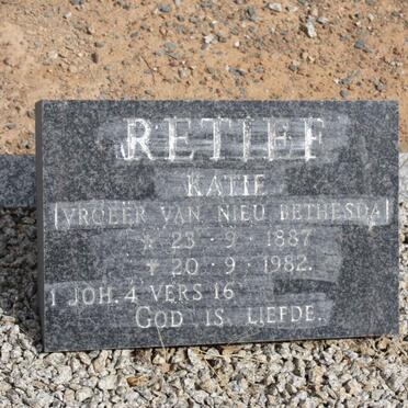 RETIEF Katie 1887-1982