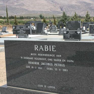 RABIE Hendrik Jacobus Petrus 1921-1983
