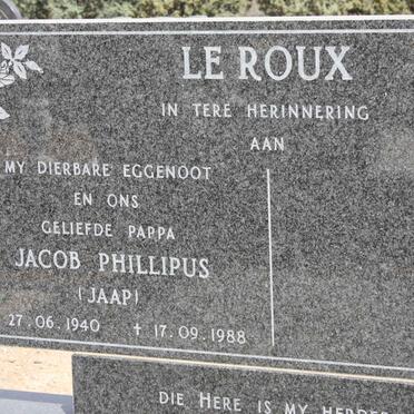 ROUX Jacob Phillipus, le 1940-1988