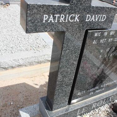 ROUX Patrick David, le 1934-1997