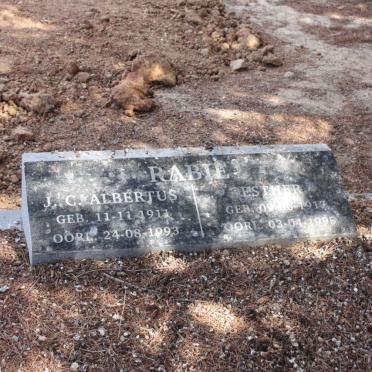 RABIE J.C. Albertus 1911-1993 &amp; Esther 1917-1995