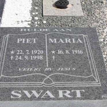 SWART Piet 1920-1998 &amp; Maria 1916-