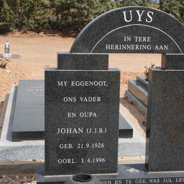 UYS J.J.B. 1926-1996