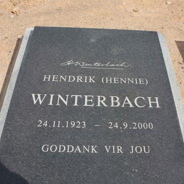 WINTERBACH Hendrik 1923-2000
