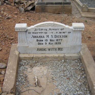 DICKSON Johanna M. S. 1877-1939