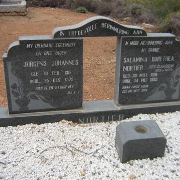 NORTIER Jurgens Johannes 1912-1975 &amp; Salmina Dorethea CLAASSEN 1910-1993