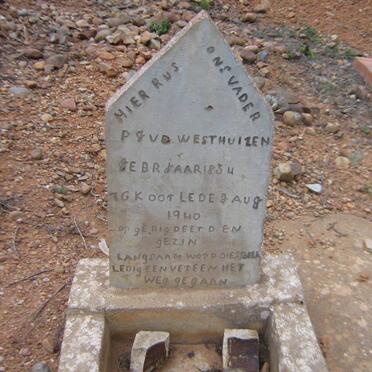 WESTHUIZEN P. J., v.d. 1854-1940