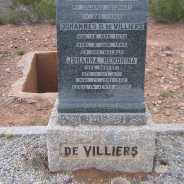 VILLIERS Johannes D., de  1875-1946 &amp; Johanna Hendrina BENEKE 1873-1949